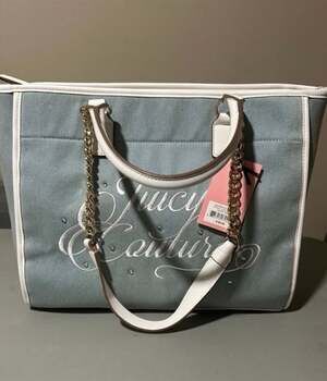 Juicy Couture Juicy Beach Couture Large Denim Tote Bag